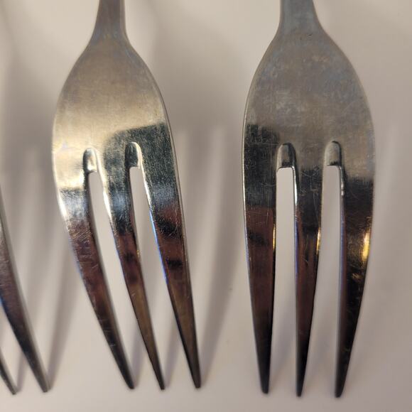 Northland Stainless Flatware Set Of 6 Forks 3-Prong Satin Korea Pre-Owned - Picture 8 of 14